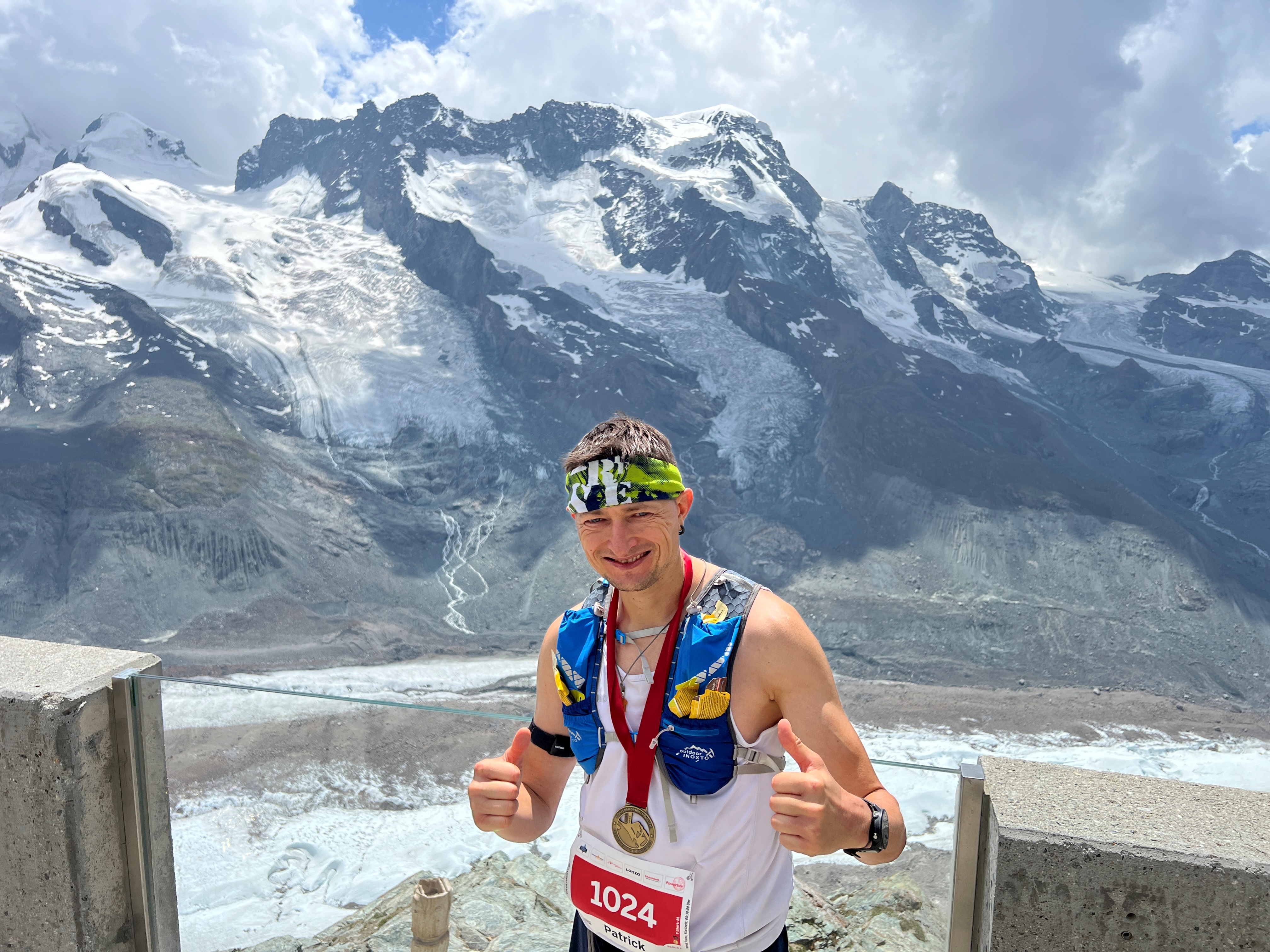 Patrick zufrieden nach dem Zieleinlauf
